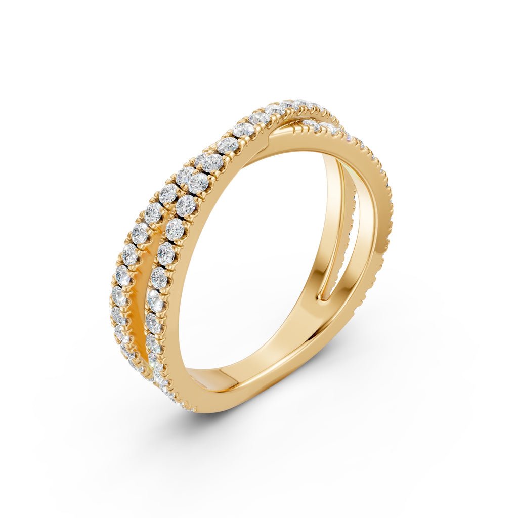 Pavé X Ring