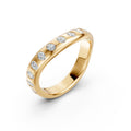 Seventeen Oval Diamond Nesting Arc Band