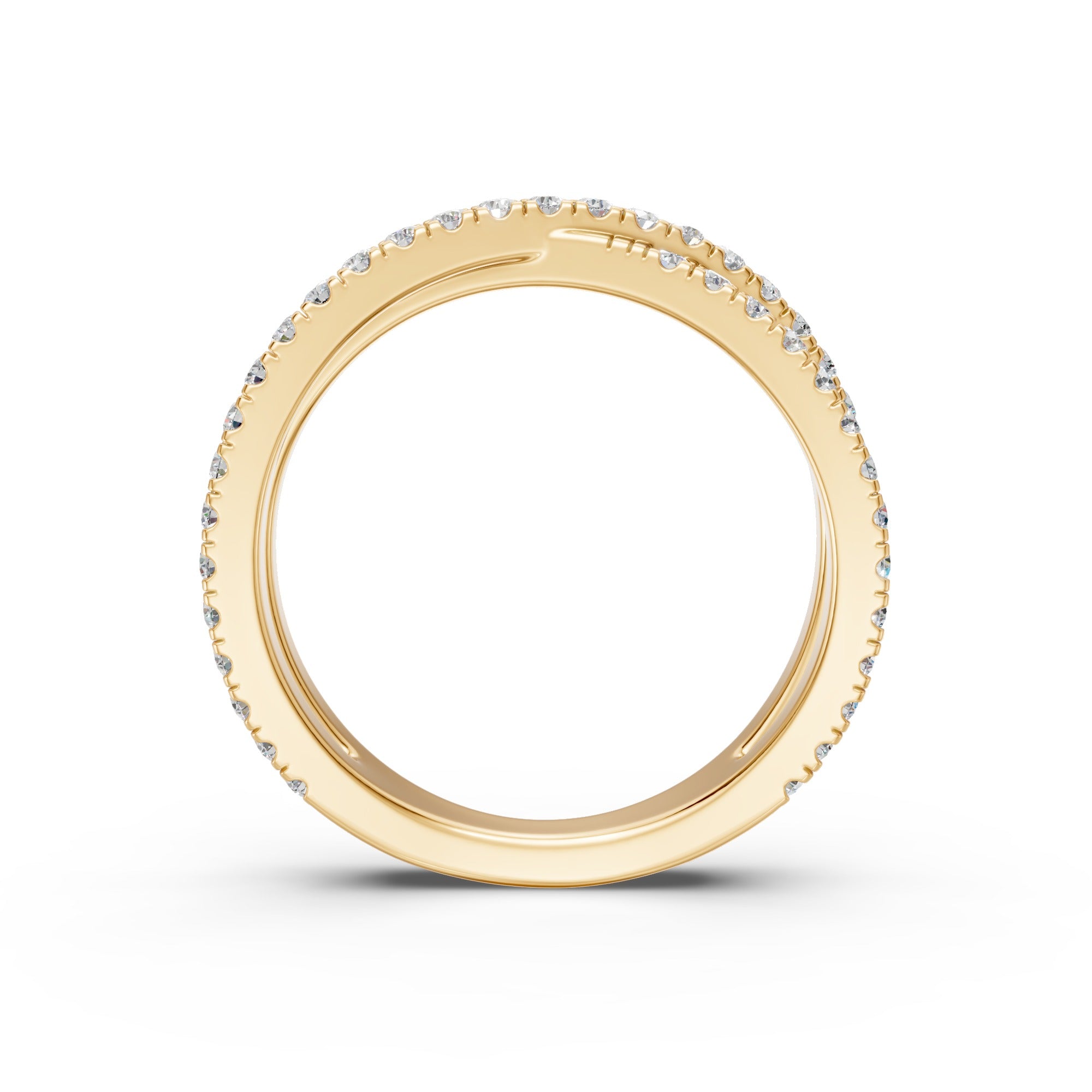 Pavé X Ring