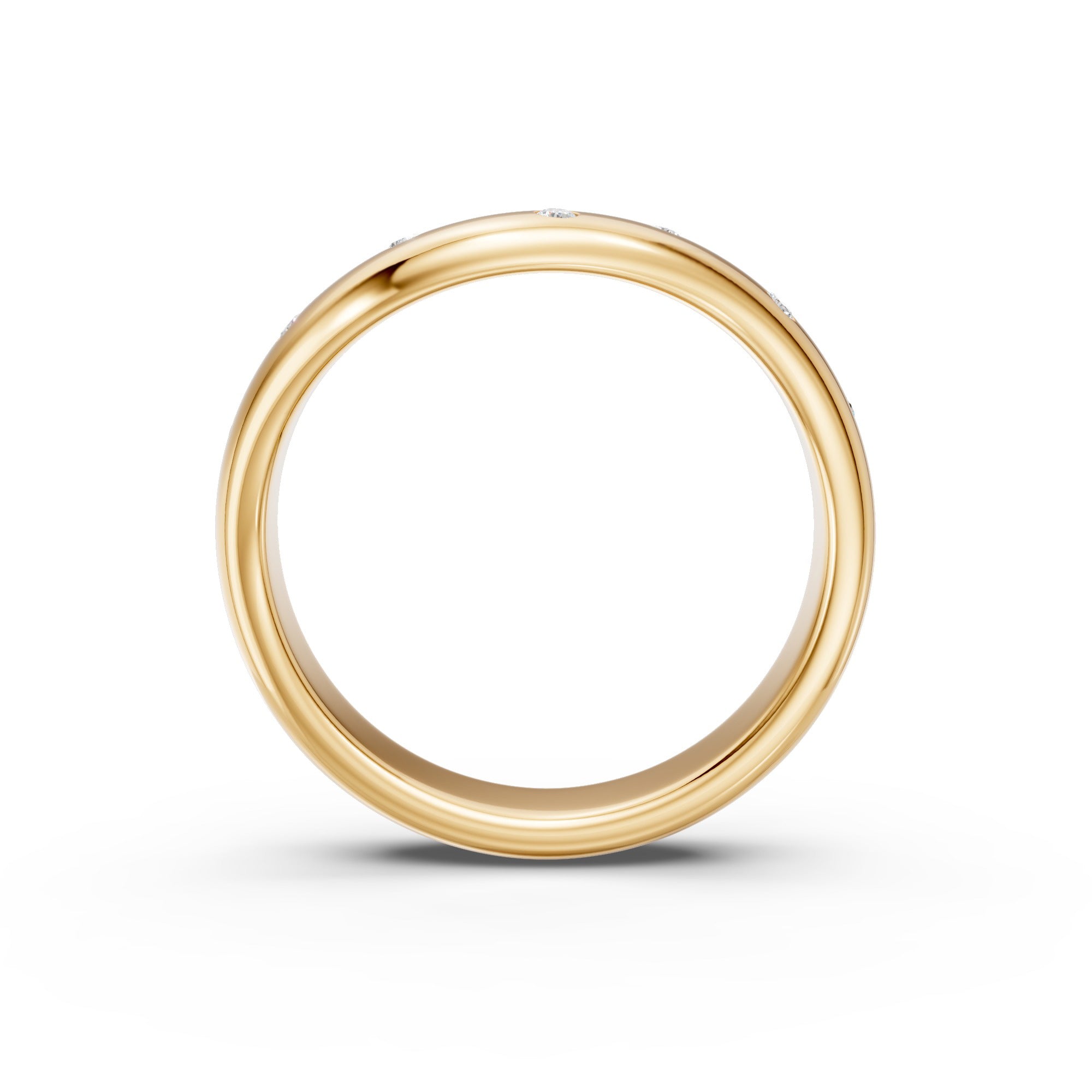 Seven Flush Diamond Wedding Band