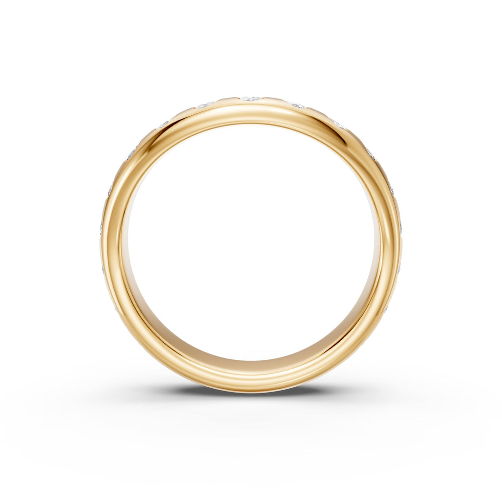 Seventeen Oval Diamond Nesting Arc Band