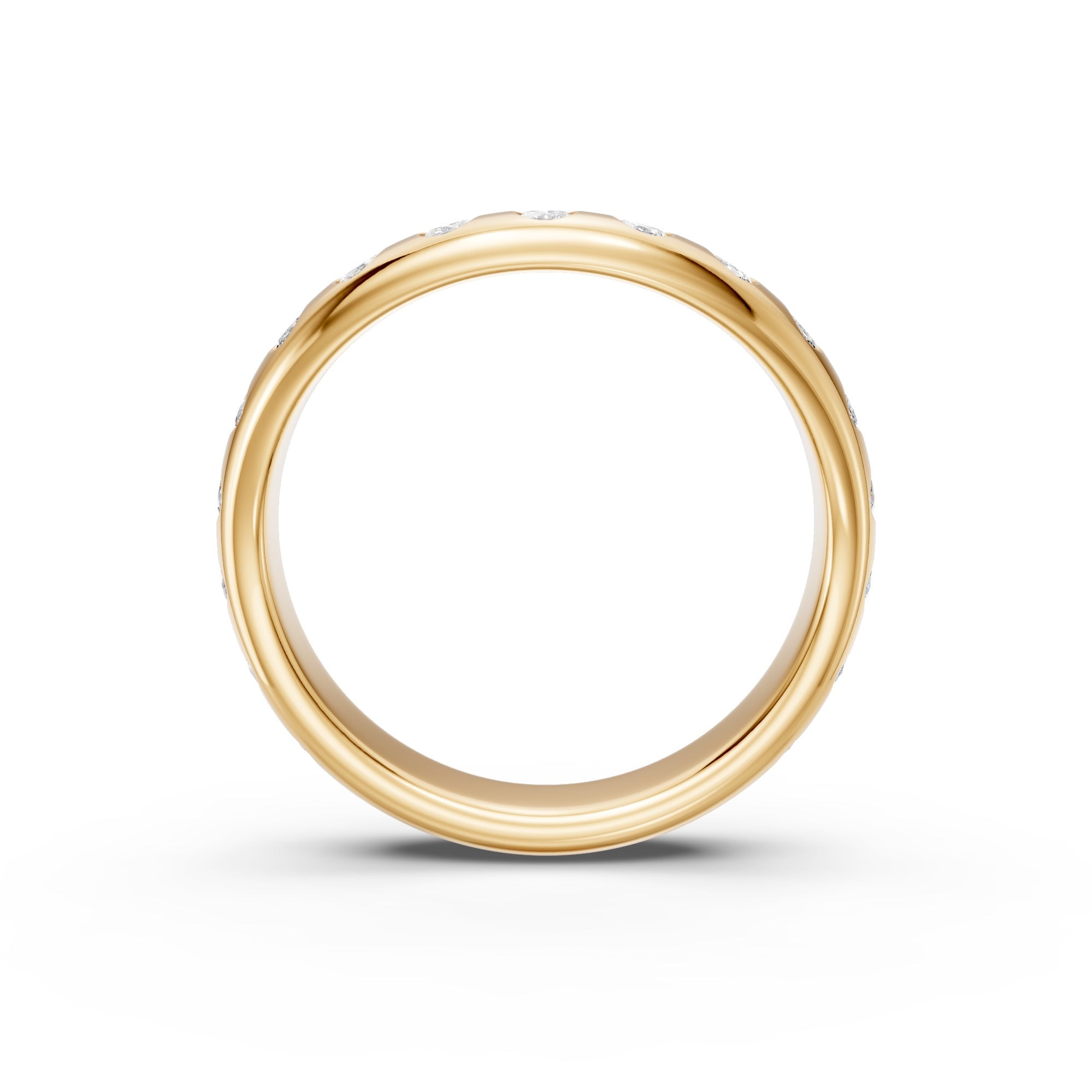 Seventeen Oval Diamond Nesting Arc Band