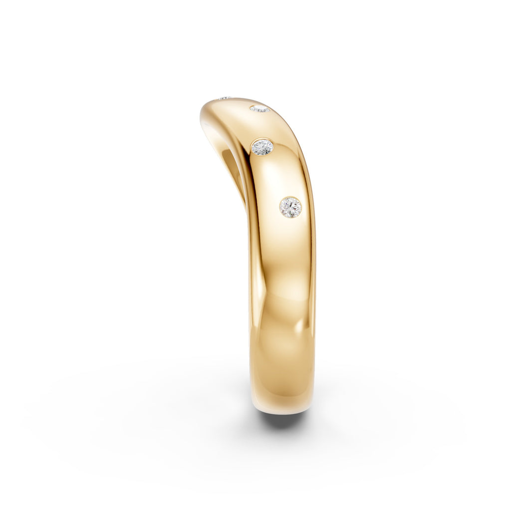 Seven Flush Diamond Wedding Band