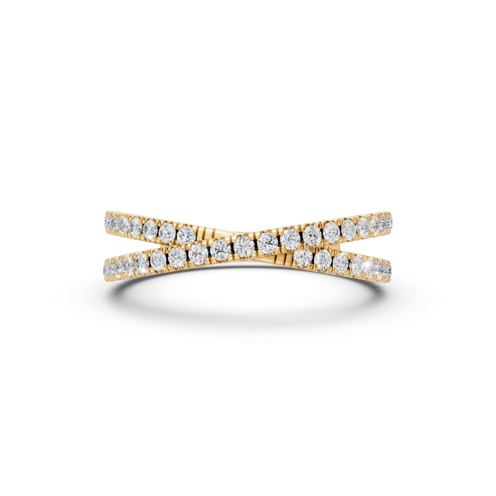 Pavé X Ring