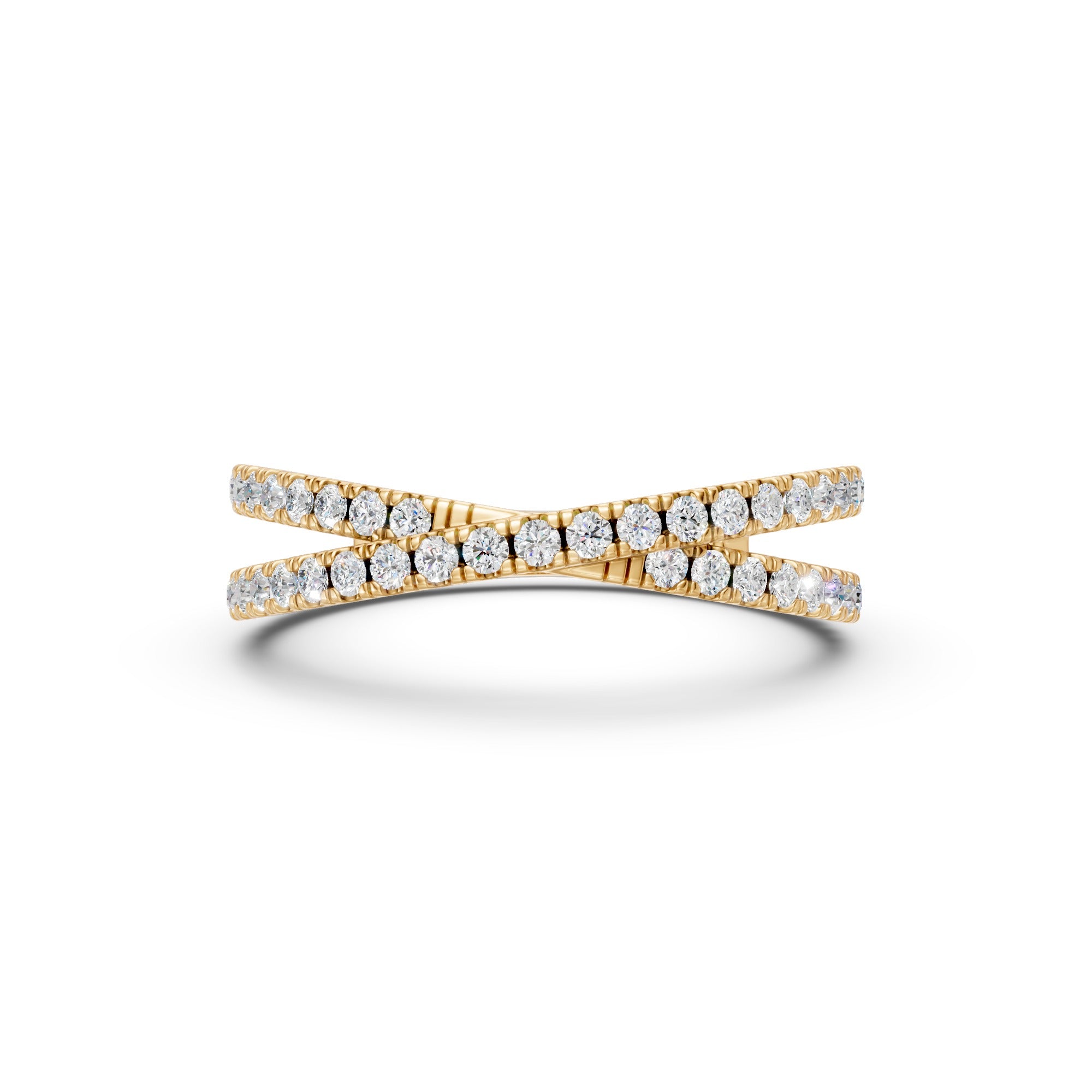 Pavé X Ring