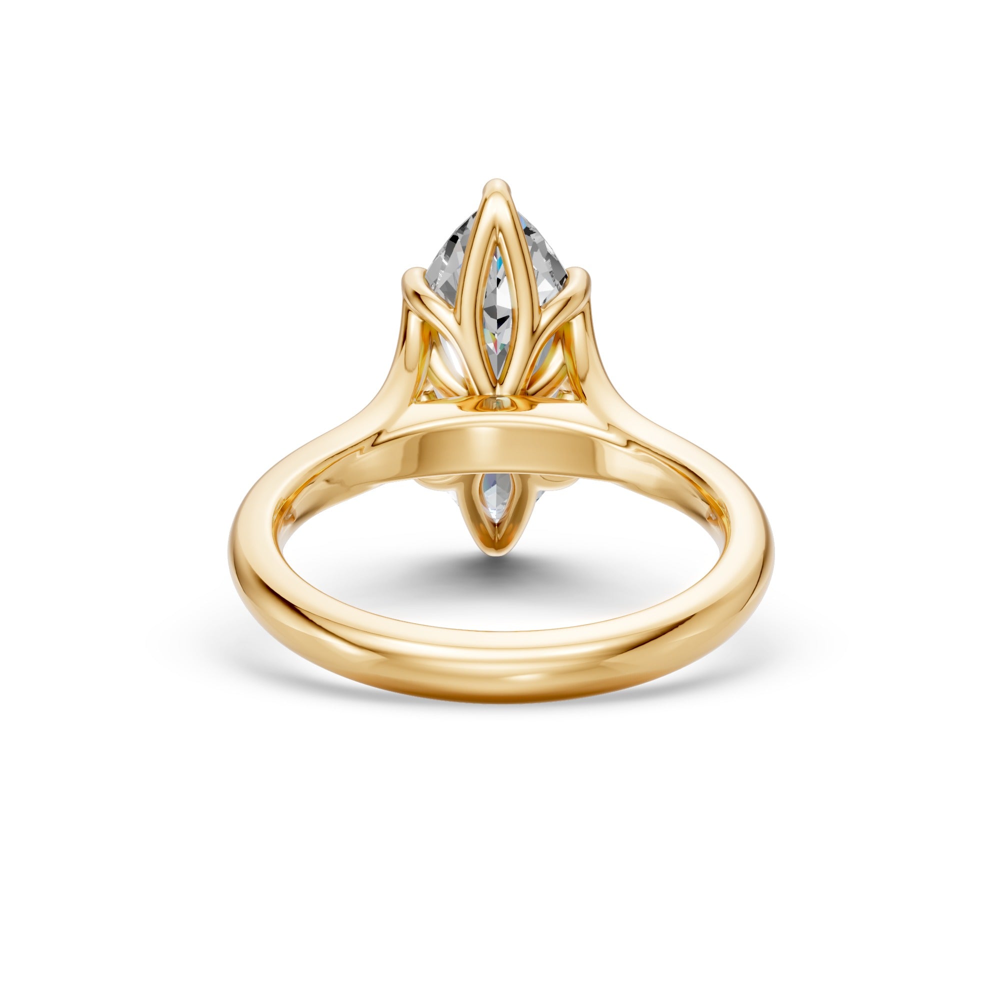 Analiese Solitaire, Split Shank Marquise Cut