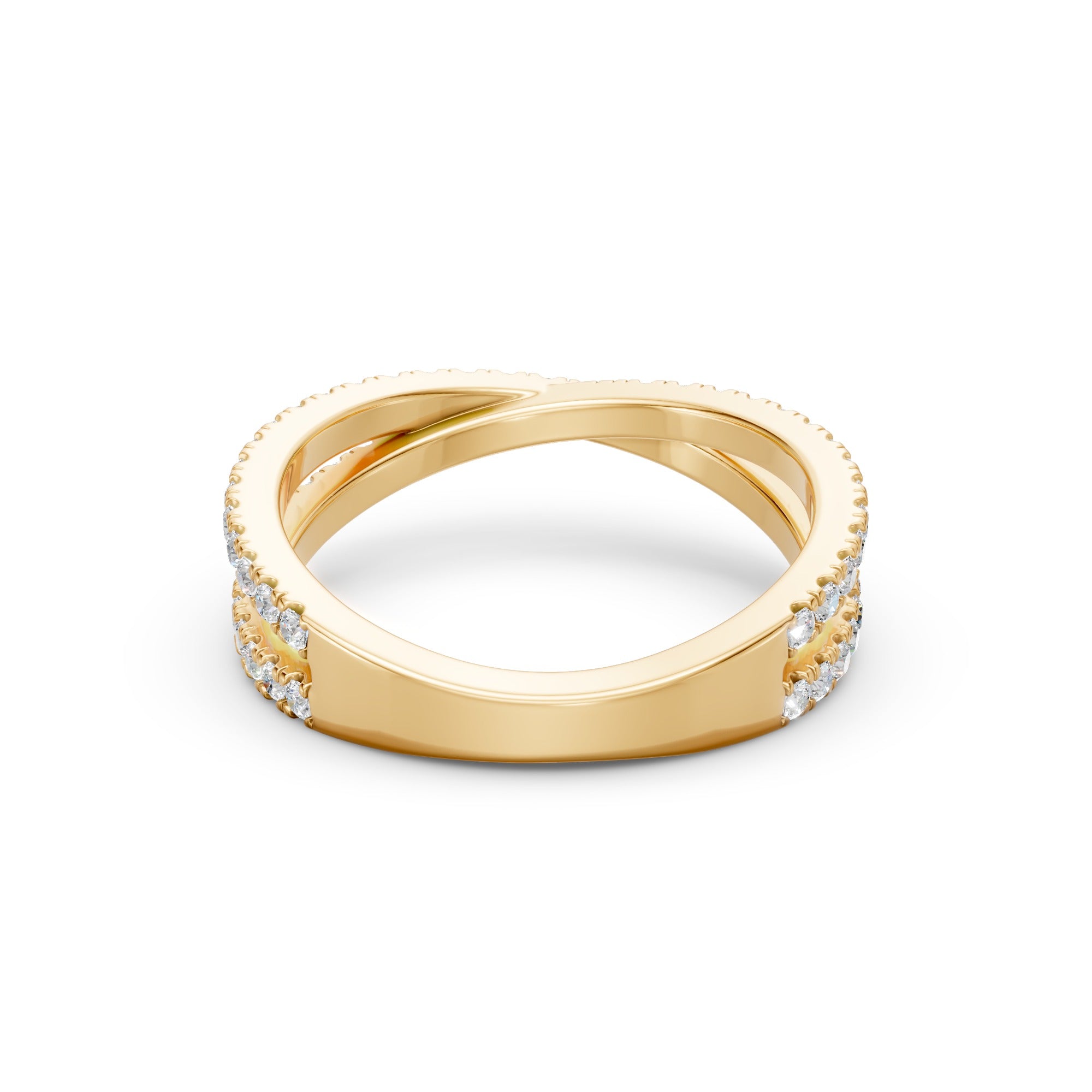Pavé X Ring