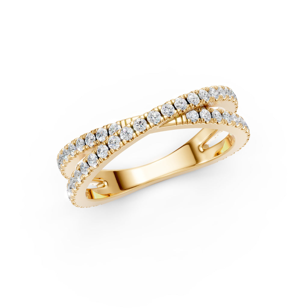 Pavé X Ring
