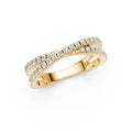 Pavé X Ring
