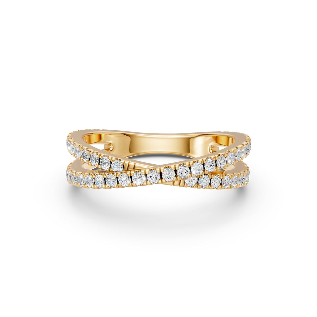 Pavé X Ring