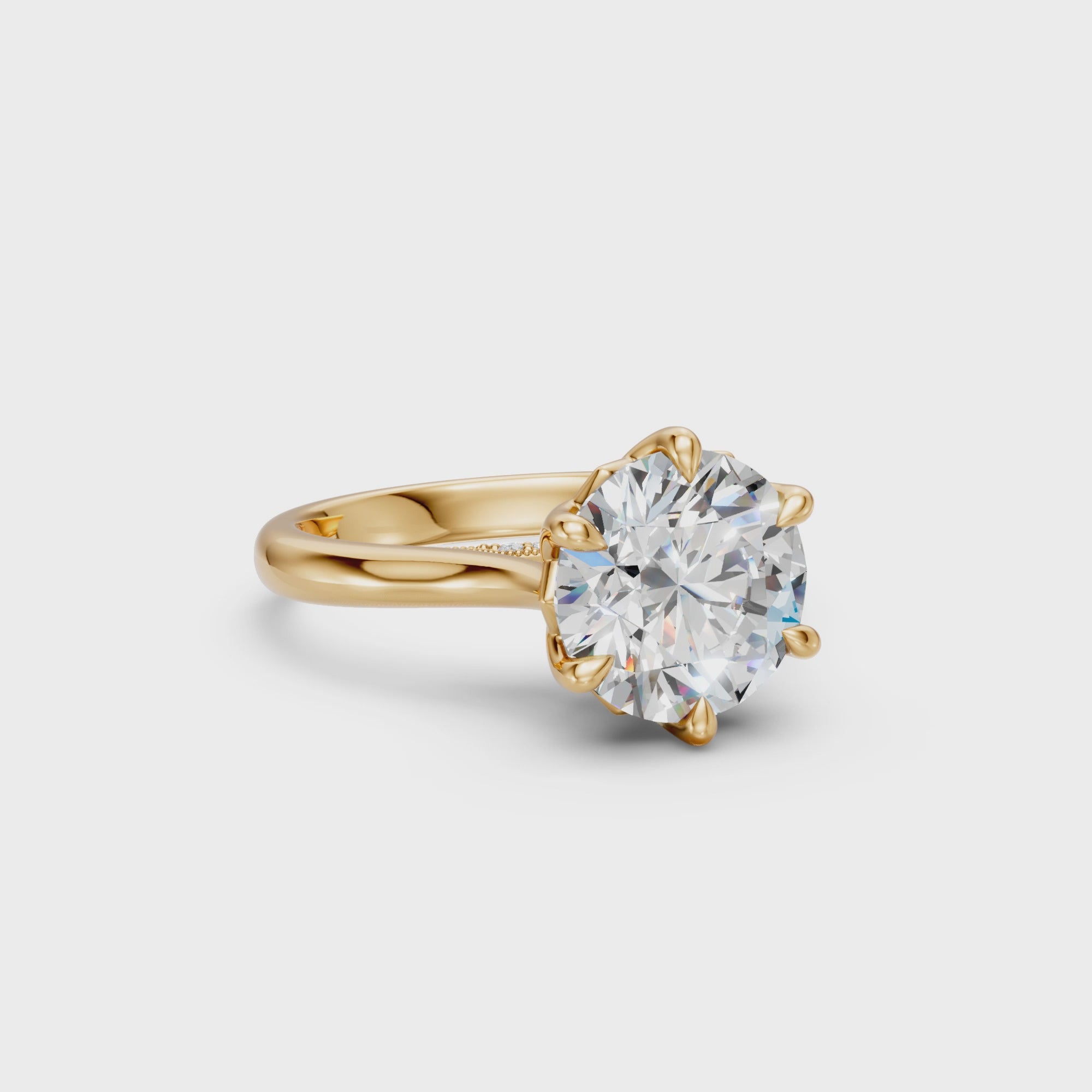 Round Tulip Cathedral Ring