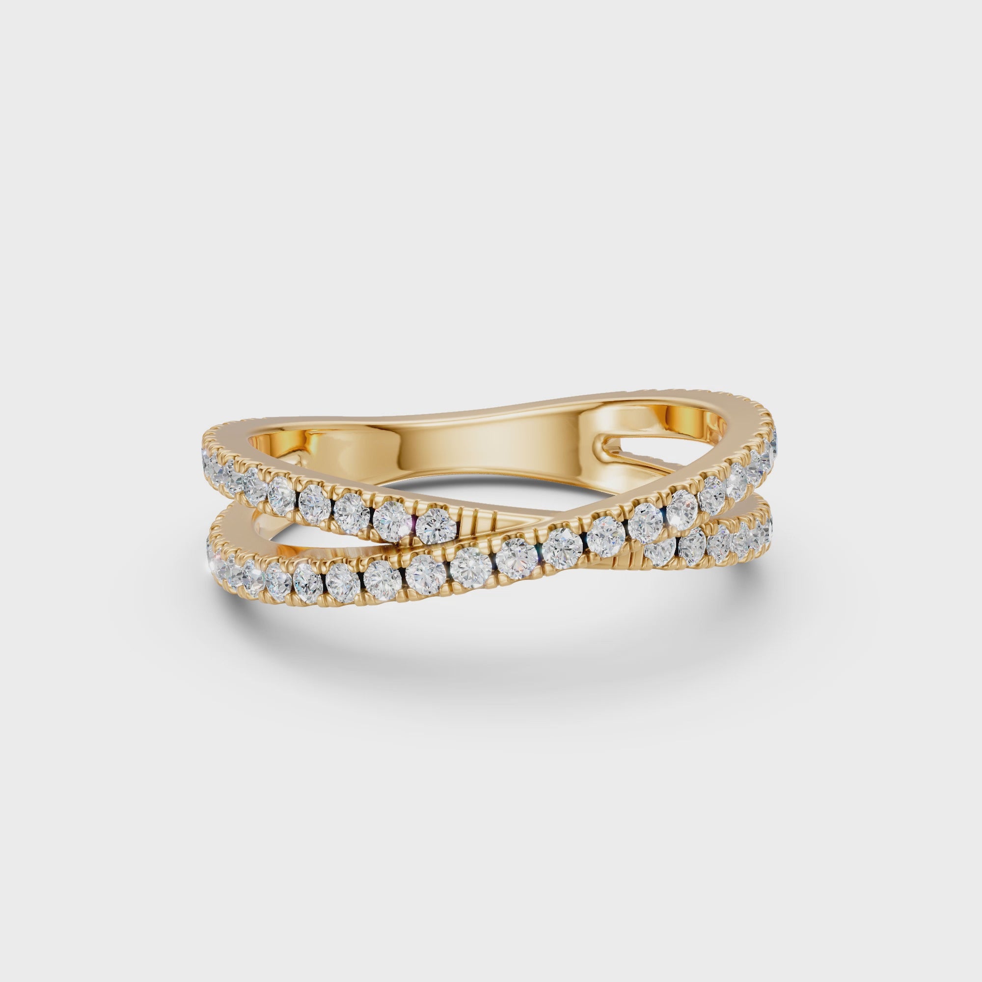 Pavé X Ring