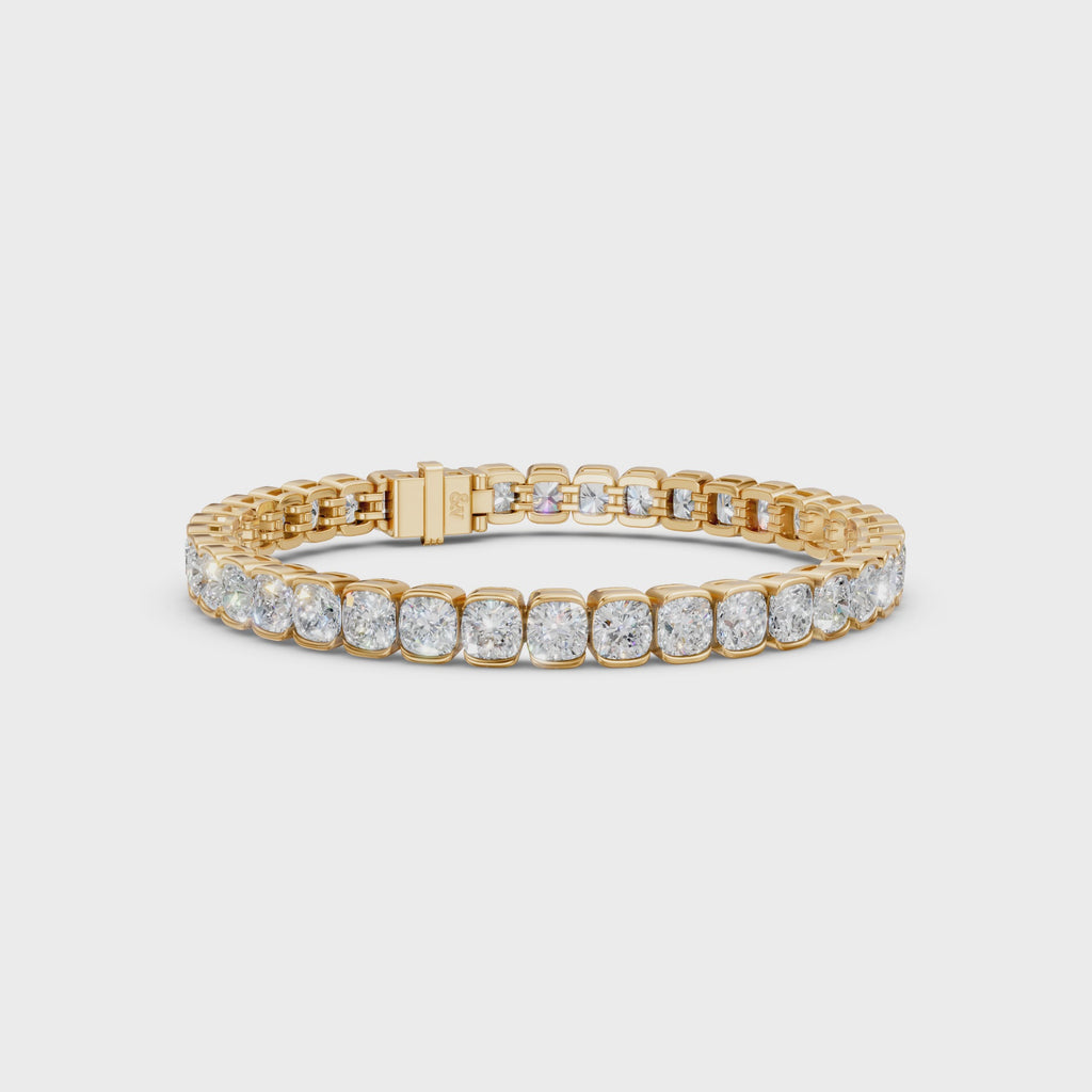 Cushion Bezel Tennis Bracelet